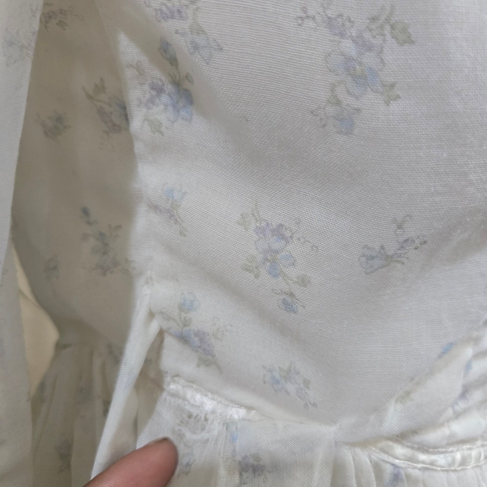 Vtg Gunne Sax Dress‎ Sz 5 Floral Cottagecore Prairie Milkmaid Romantic Victorian - Picture 4 of 16